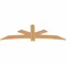 Ekena Millwork Alberta Smooth Timber Gable Bracket, Western Red Cedar, 84"W x 28"H x 1 1/2"D x 5 1/2"F, 8/12 Pitch GBW084X28X0206ALB00SWR - alternate 2